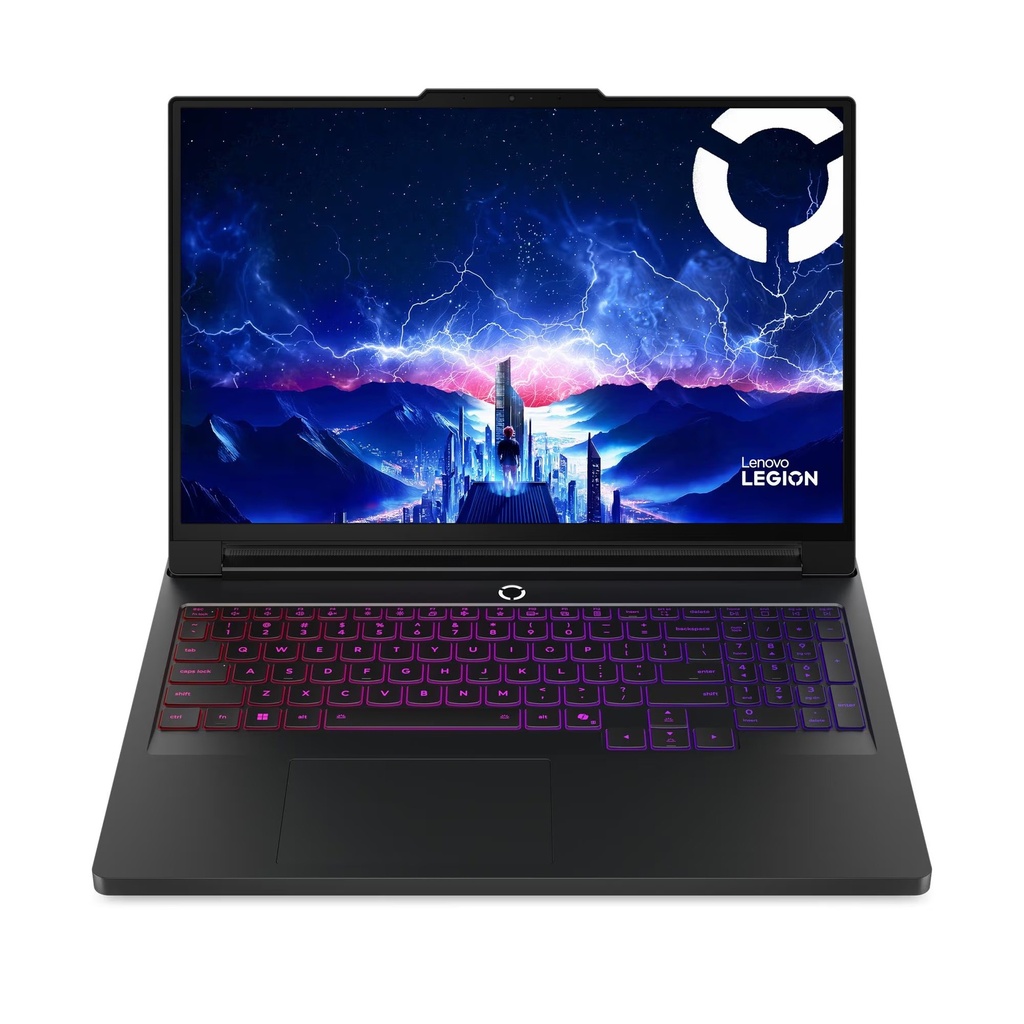 [NS031511] Lenovo Legion Pro 7 16IAX10H Gaming Laptop, Intel Core Ultra 9-275HX Processor, 32GB DDR5 Ram, 1TB+1TB SSD, RTX 5080 16GB VGA, 16" WQXGA OLED 240Hz Display, Per-key RGB Backlit Keyboard, Windows 11 Home, Eclipse Black | 83F50014US