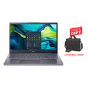 Acer Aspire 15 Laptop, AMD Ryzen 7-8840HS Processor, 16GB DDR5 RAM, 512GB NVMe SSD, AMD Radeon Graphics, 15.6" FHD Display, Windows 11 Pro (License), Steel Gray | NX.KXAEM.003 + Free Gift Laptop Bag + Wireless Mouse