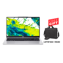 Acer Aspire Lite FHD Laptop, Intel Core i7-13620H Processor, 16GB DDR5 RAM, 512GB NVMe SSD, Intel UHD Graphics, 15.6" FHD IPS Display, Windows 11 Pro License, Light Silver + Free Gift Laptop Bag + Mouse
