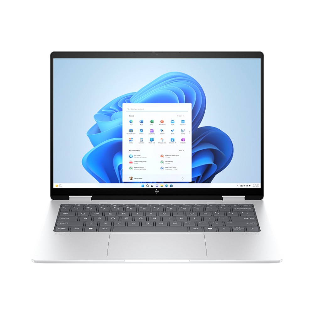 [NS030155] HP Envy x360 2-in-1 Touch Screen Laptop, AMD Ryzen 7-8840HS Processor, 16GB LPDDR5 RAM, 1TB NVMe Gen.4 SSD, AMD Radeon™ Graphics, 14” OLED Multitouch 48-120 Hz Display, Backlit keyboard, Windows 11 Home | 14-FA0025NE - Silver
