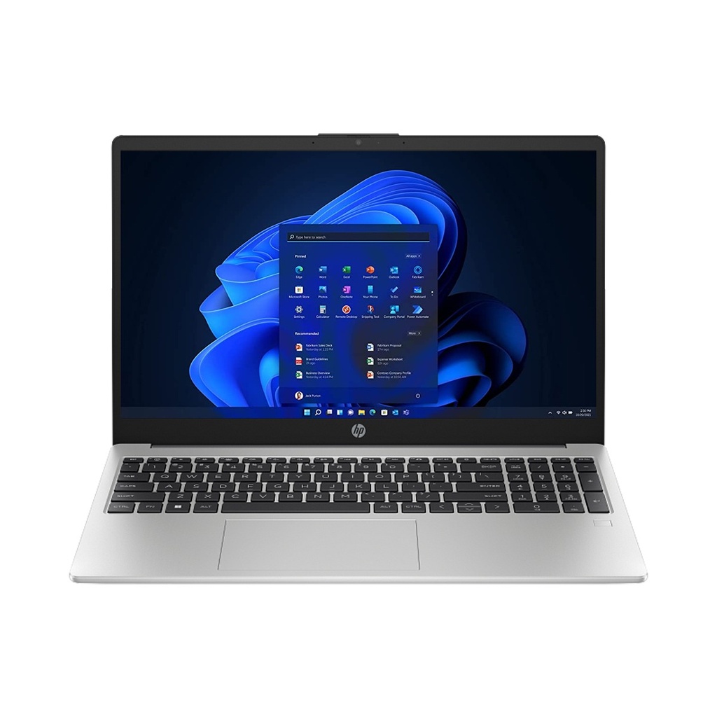 HP Notebook 250 G10, Intel Core i7-1355U Processor, 8GB D4 RAM, 512GB SSD, Intel Iris X Graphics, 15.6" FHD (1920x1080) Display, Windows 11 Pro (License) - Silver