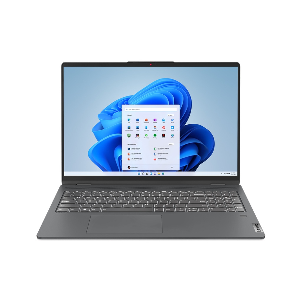 [NS028148] Lenovo IdeaPad Flex 5 16IAU7 2 in 1 Laptop, Intel Core i7-1255U, 16GB RAM, 512GB RAM, 16" 2.5K 100% sRGB IPS Touch Display, Intel Iris Xe Graphics, Windows 11 Home - Storm Grey