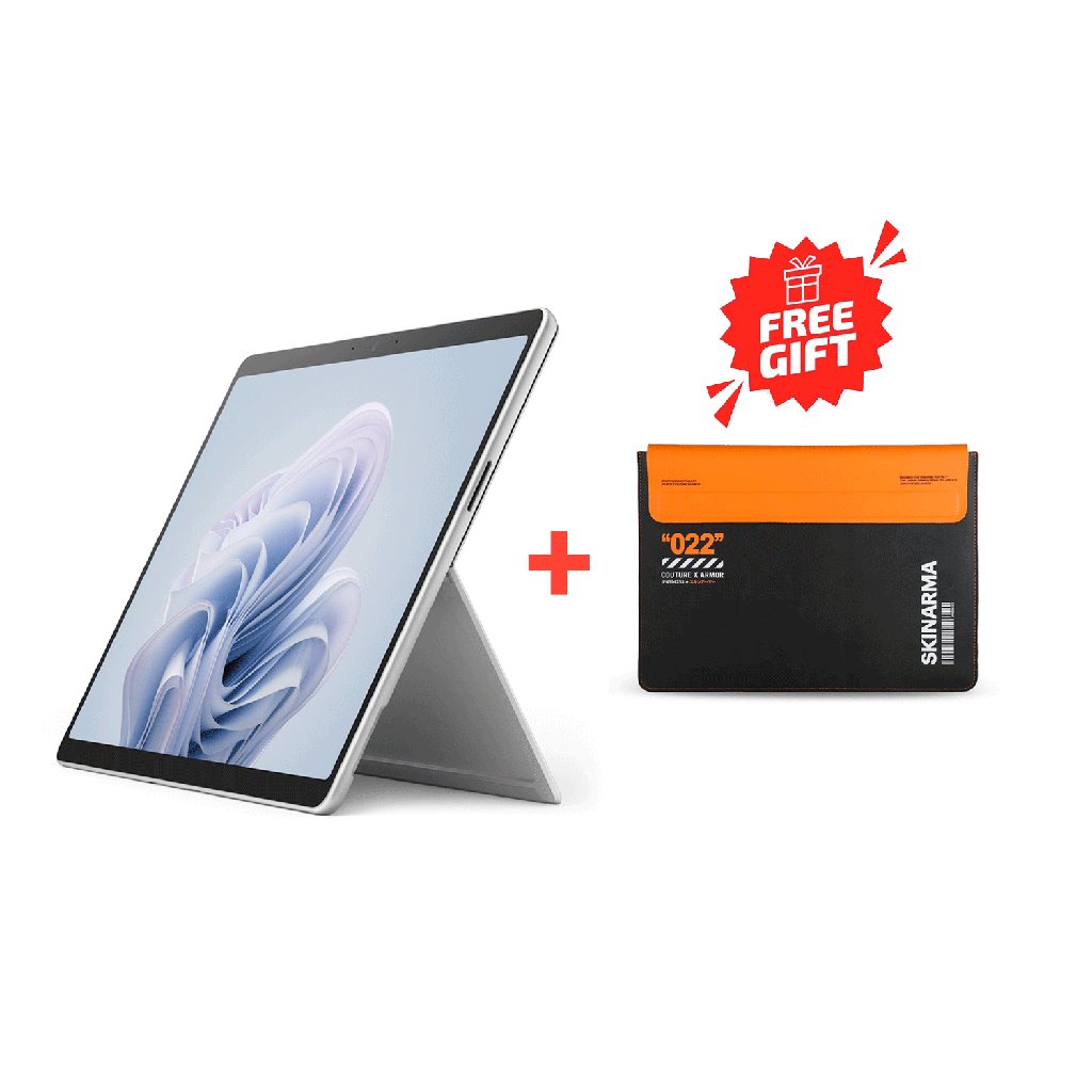 [NS016244] Microsoft Surface Pro 10 Intel Core Ultra7-165U 16GB RAM 512GB SSD Intel Graphics 13" Windows 11 Pro - Platinum + Skinarma ShinGoki Laptop Sleeve