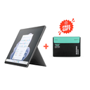 MicroSoft Surface Pro 10, Intel Core Ultra 5-135U Processor, 8GB Ram, 256GB SSD, 13" 120Hz TouchScreen, Intel Graphics, Wi-Fi Only, Windows 11 Pro, Black | ZDR-00025 + Skinarma ShinGoki Laptop Sleeve Turquoise