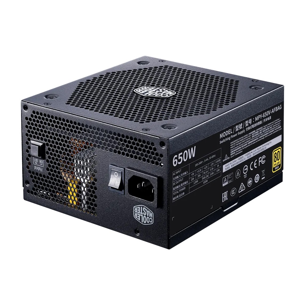 [NS014114] CoolerMaster MWE 650 Gold V2 Semi-Fanless Fully Modular 80PLUS Gold 650W Certified Power Supply