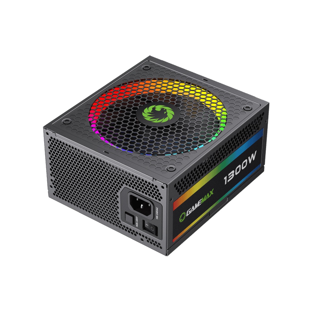 [NS010563] GameMax 80PLUS Platinum RGB Smart Fully Modular 1300W Power Supply