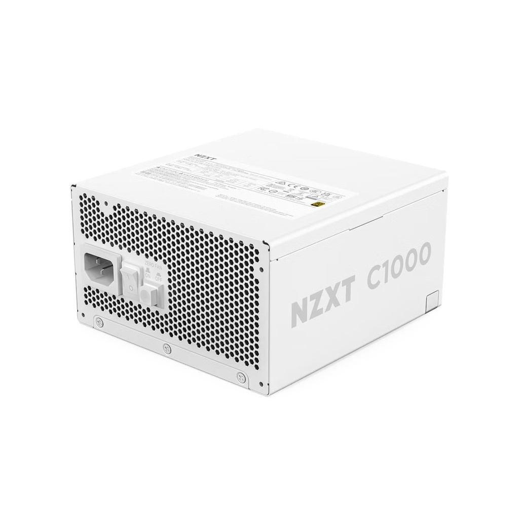 [NS025001] NZXT C1000 Gold 80Plus Gold Fully Modular Low-Noice ATX 3.1 1000W Power Supply - White