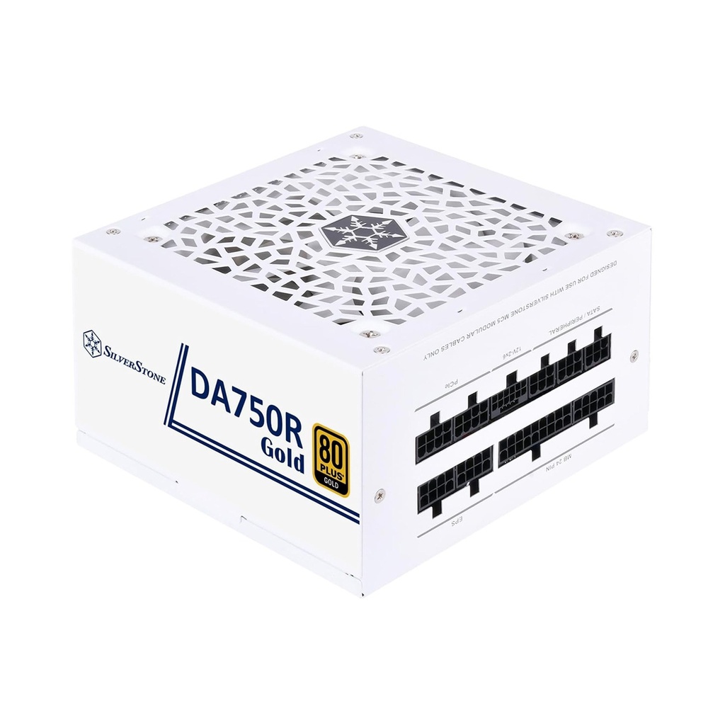 Silver Stone Decathlon Series DA750R 80PLUS Gold Fully Modular ATX 3.0 PCIe Gen5 750W Power Supply - White
