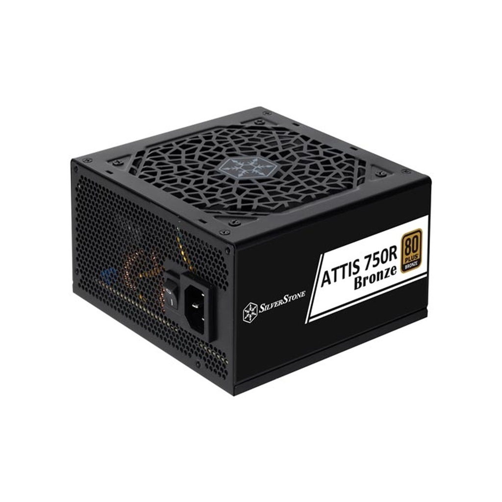 [NS015656] Silver Stone Essential Series AT750 80 Plus Bronze Certified 750W ATX Power Supply - Black