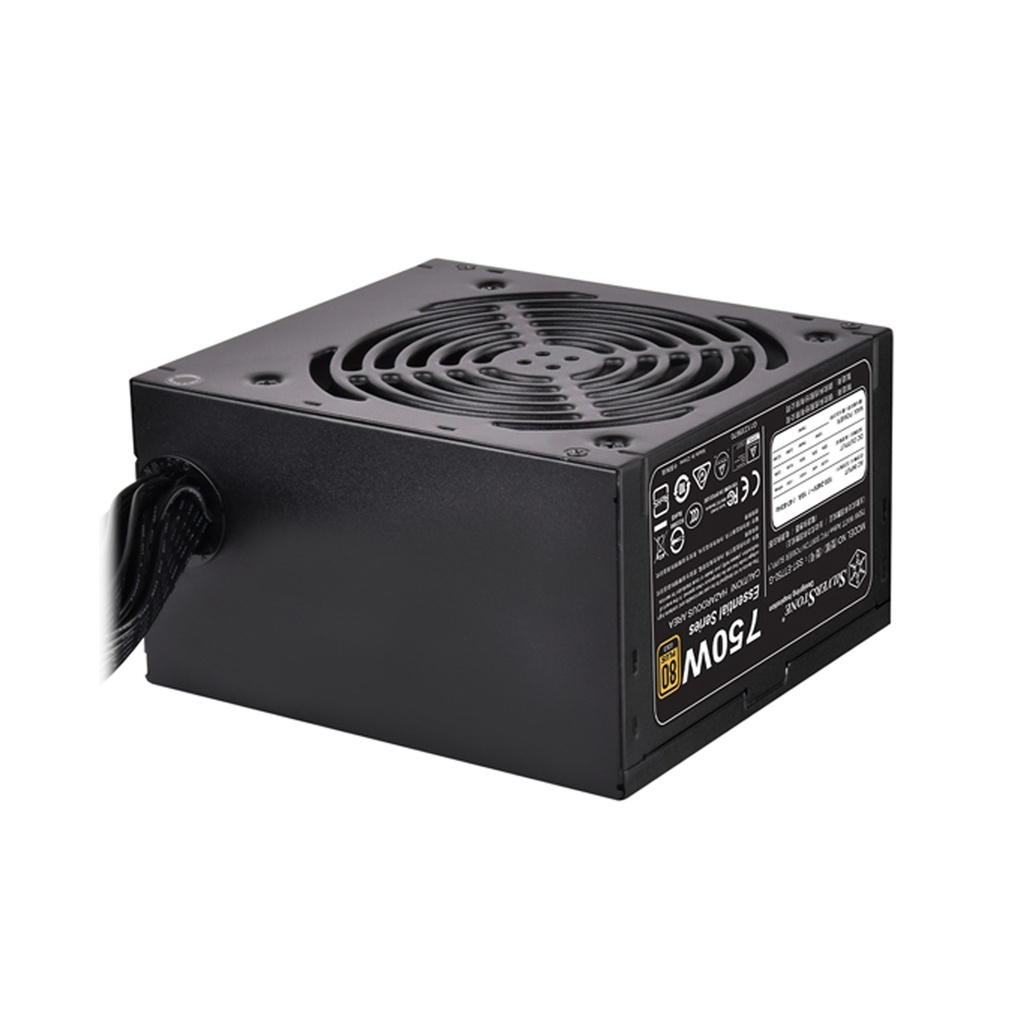 [NS015063] Silver Stone Essential Series ET750 80 Plus Gold Certified 750W ATX Power Supply - Black