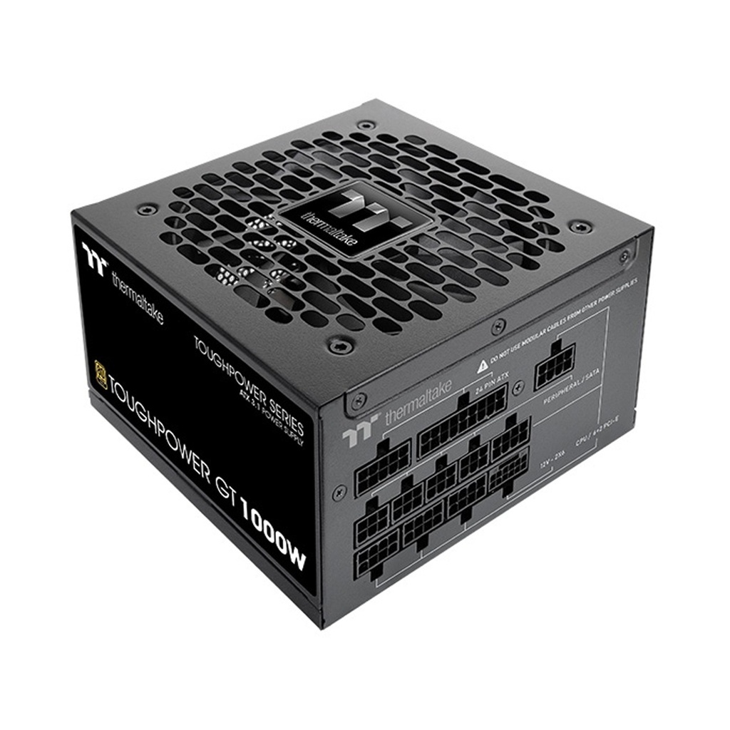 [NS030243] Thermaltake Toughpower GT 1000W Fully Modular Power Supply, 80 PLUS Gold PCIe Gen 5.1, ATX 3.1 Ready - Black