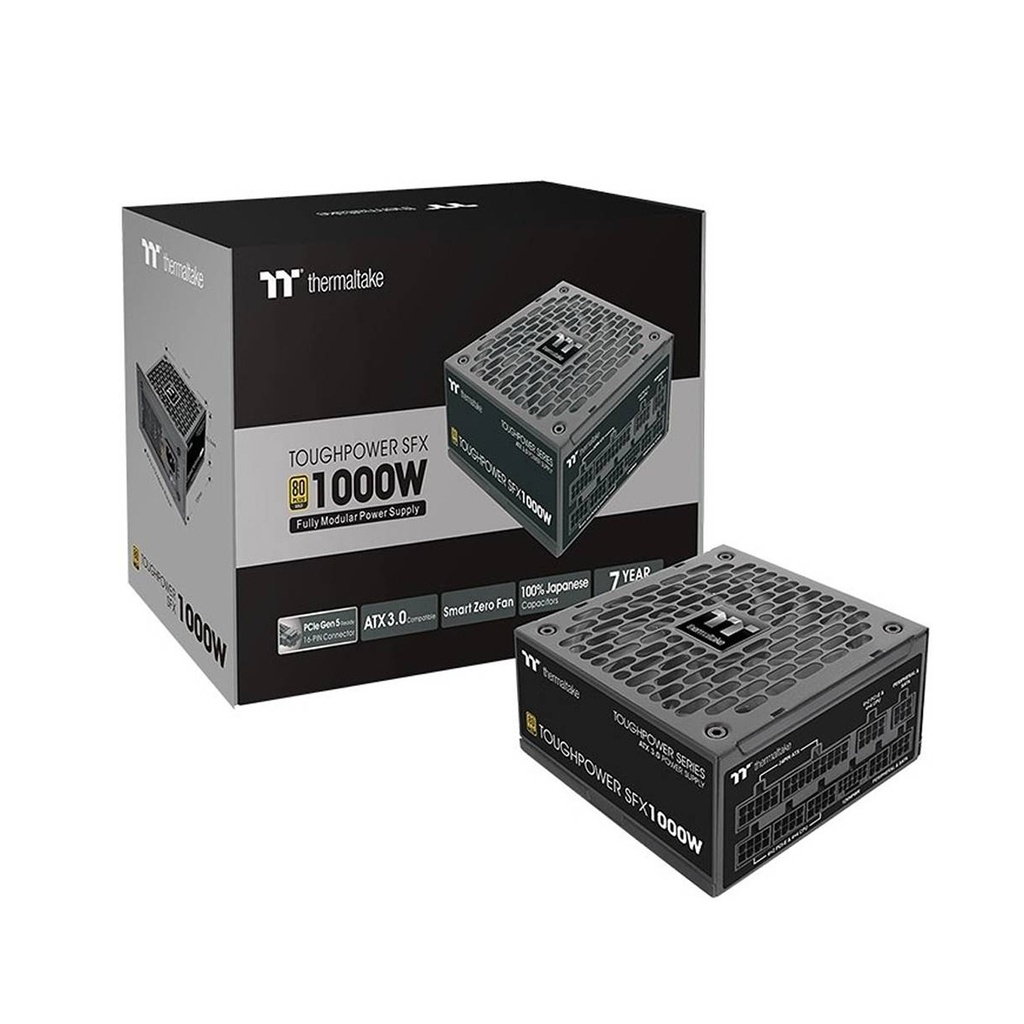 [NS029787] Thermaltake Toughpower SFX 1000W Gold TT Premium Edition Full Modular Gaming Power Supply - Black