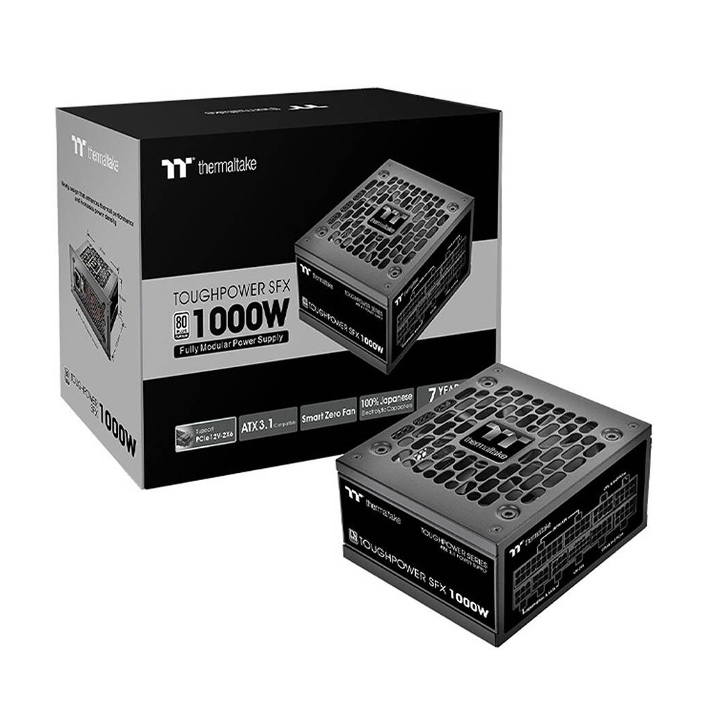 Thermaltake TOUGHPOWER SFX 80PLUS Platinum Fully Modular ATX 3.1 1000W Power Supply
