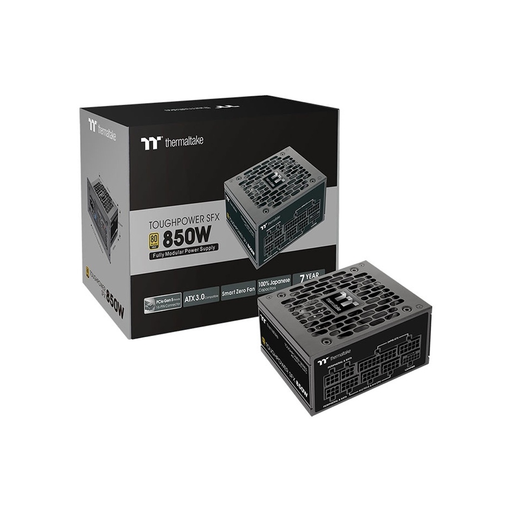 [NS029792] Thermaltake Toughpower SFX 850W Gold TT Premium Edition Full Modular Gaming Power Supply - Black