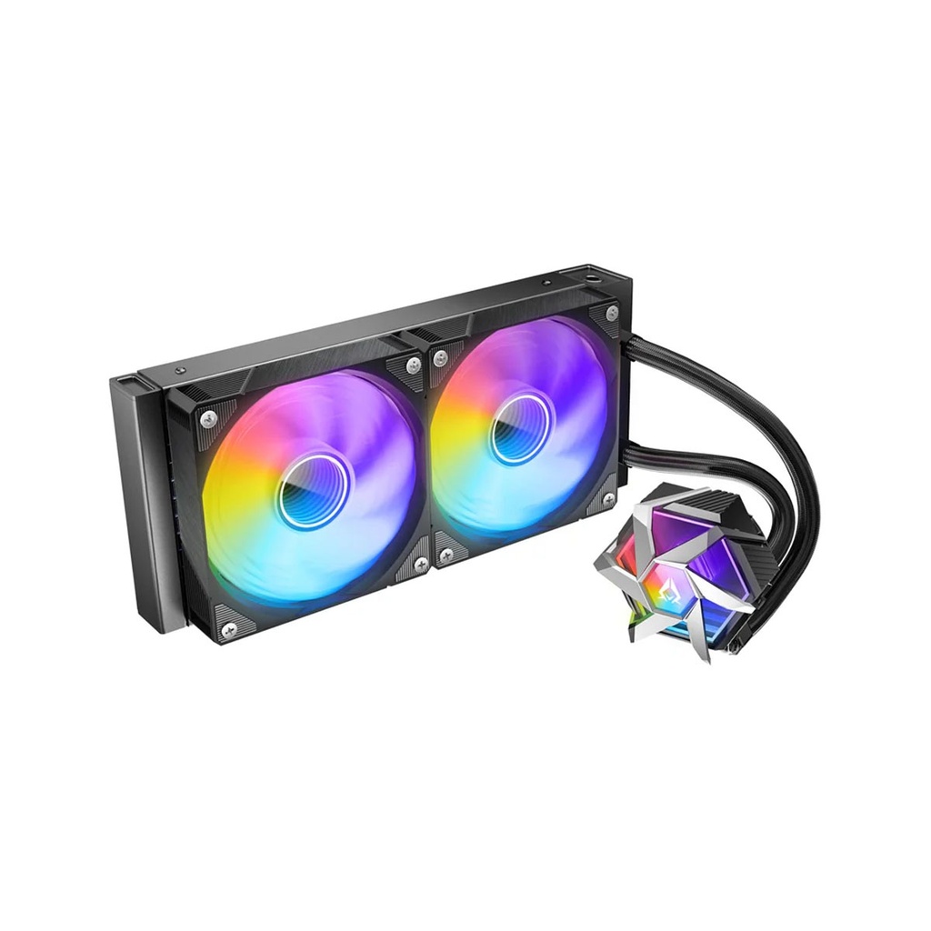 Azza HEX 240mm ARGB CPU Liquid Cooler - Black