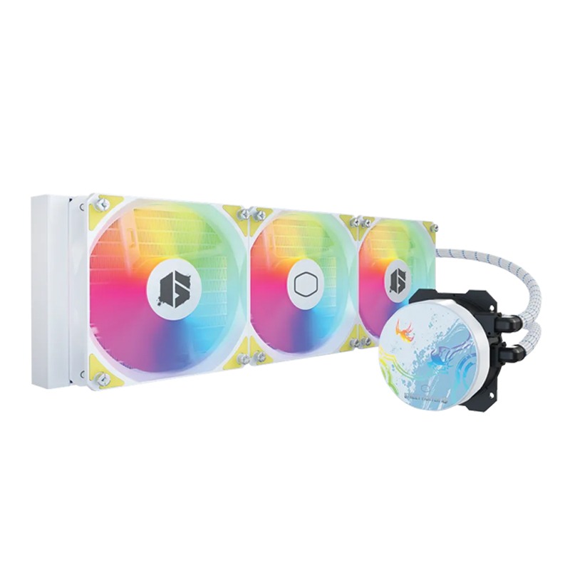 [NS014111] CoolerMaster MasterLiquid 360L Core ARGB Street Fighter Chun-Li CPU Liquid Cooler - White