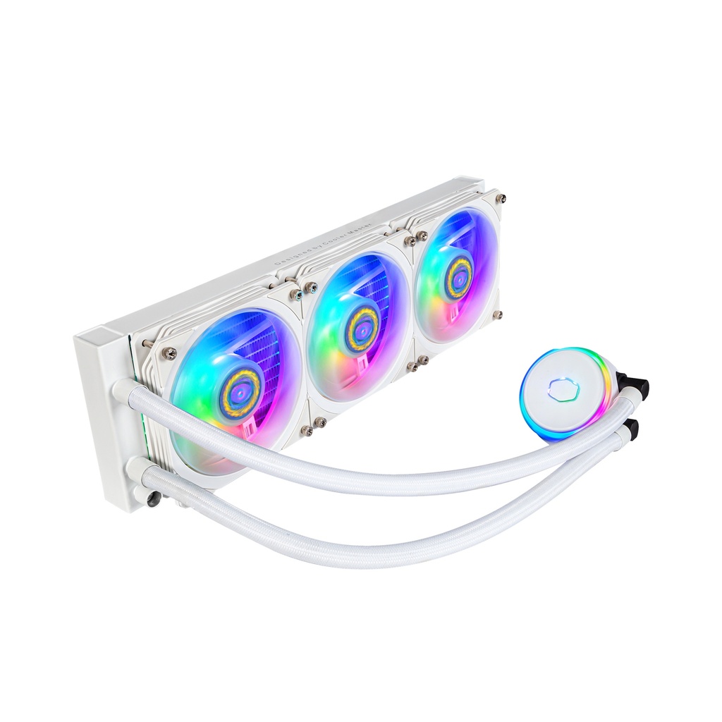 [NS010906] CoolerMaster MasterLiquid PL360 Flux ARGB CPU Liquid Cooler - White Edition