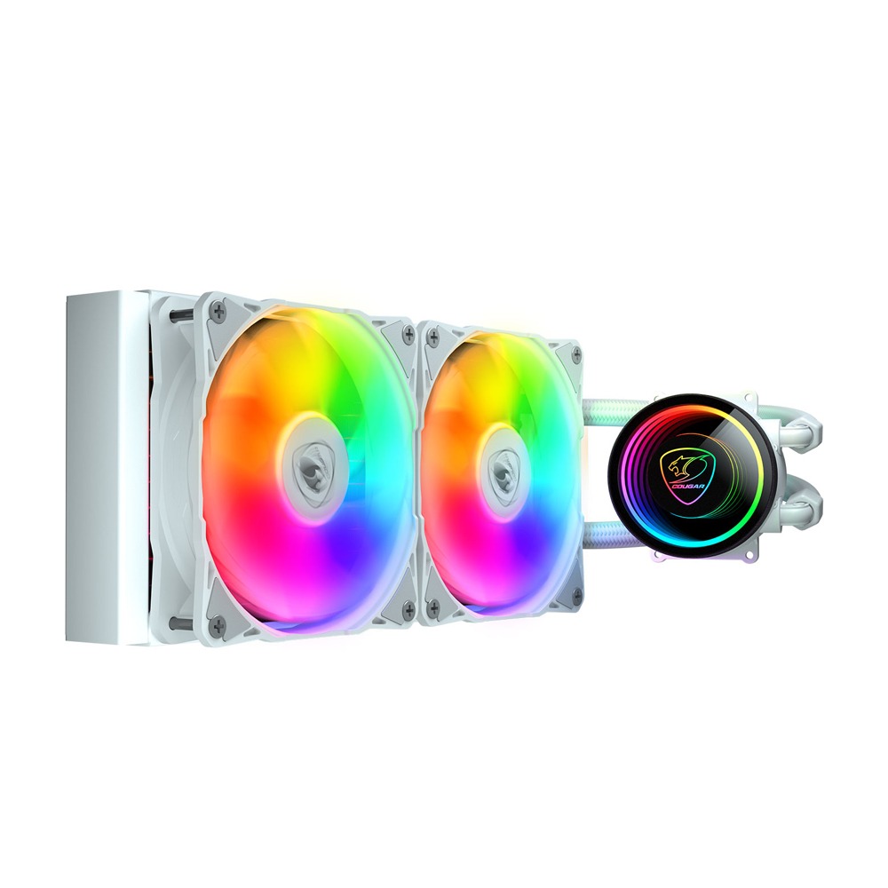 [NS014250] Cougar Poseidon Elite ARGB 240 AIO Liquid Cooler - White