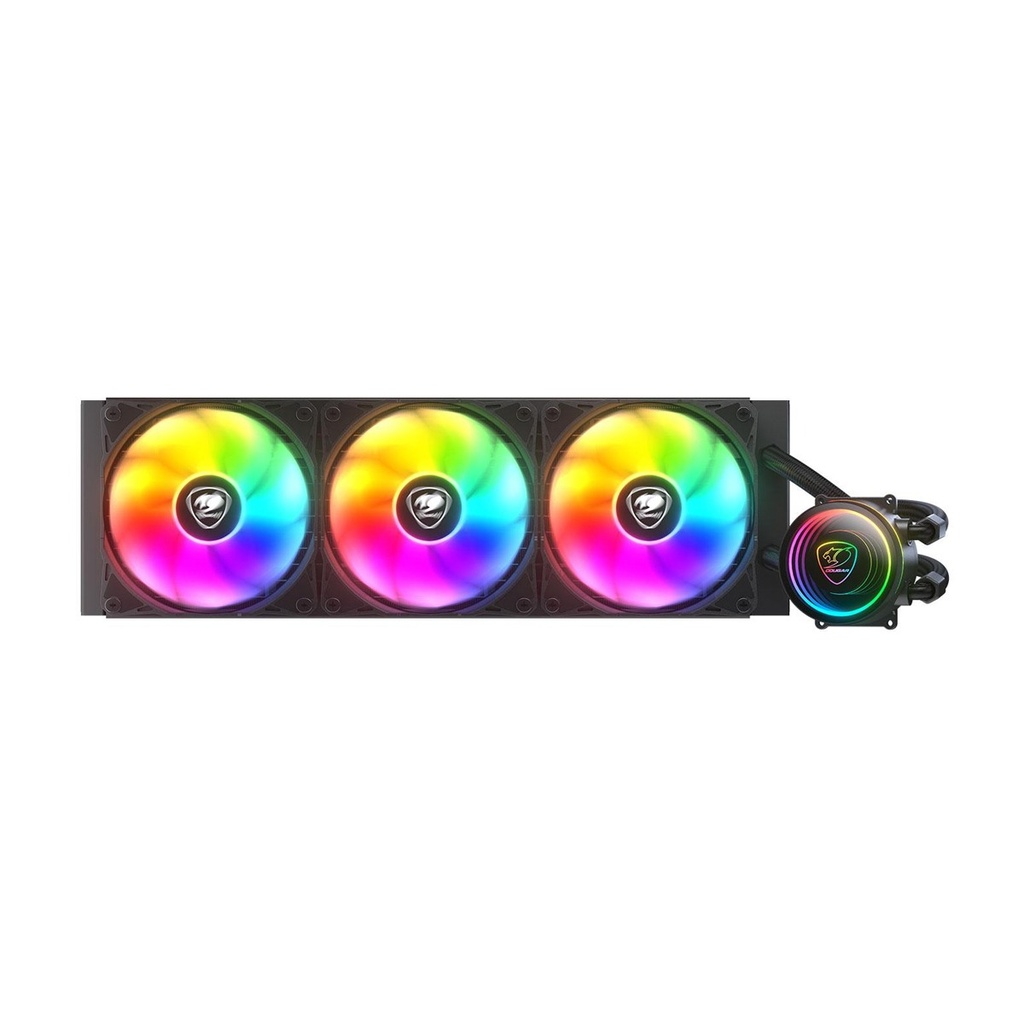 [NS029512] Cougar Poseidon Elite ARGB 360 All-In-One High Performance Liquid Cooler with Quiet Performance - Black