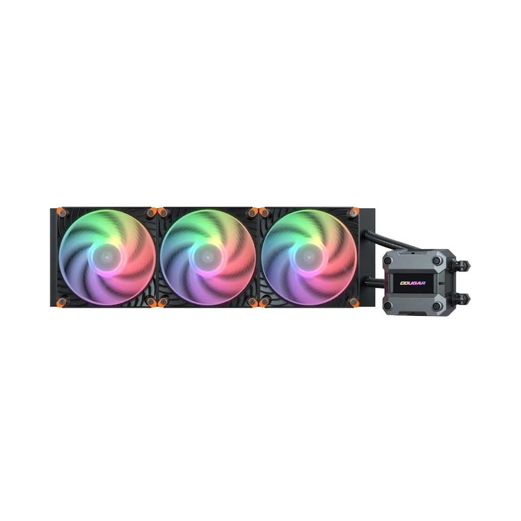 [NS029515] Cougar Poseidon Ultra ARGB 360MM All-In-One CPU Liquid Cooler with Improved Cooling and Quiet Performance - Black