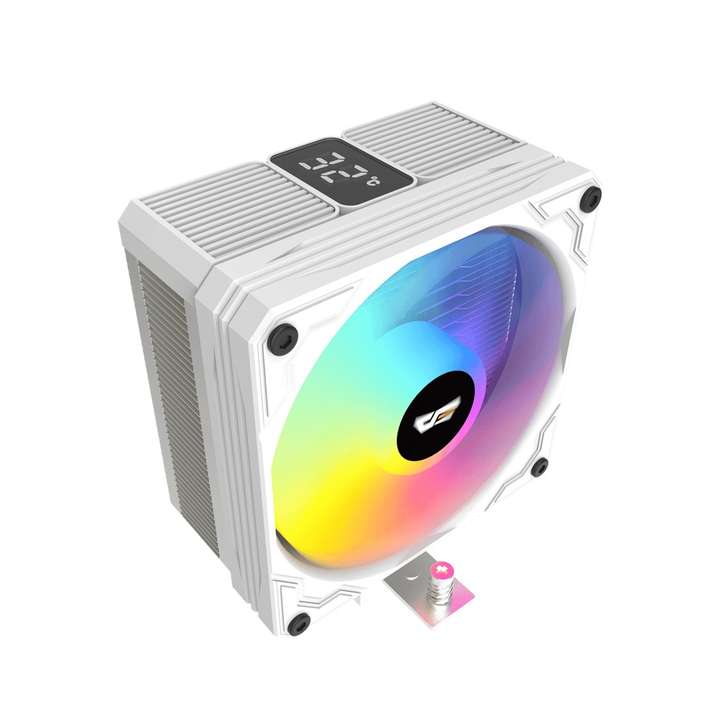 [NS029663] Dark Flash M400 Digital Display Tower CPU Cooler - White