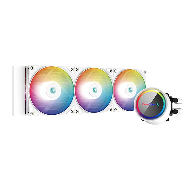 [NS015389] DeepCool Gammaxx L360 A-RGB WH 360mm CPU Liquid Cooler - White