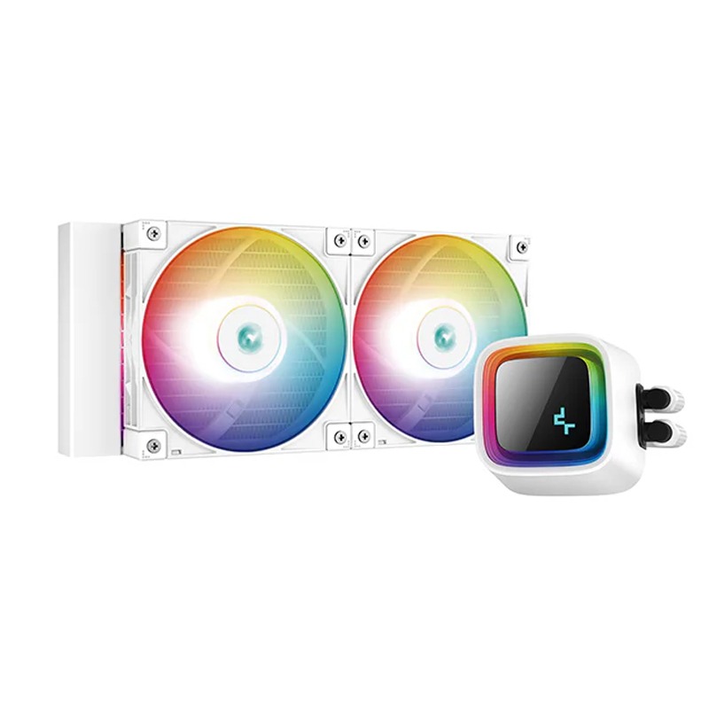 [NS014934] DeepCool LS520 SE Infinity Series RGB 240mm CPU Liquid Cooler - White