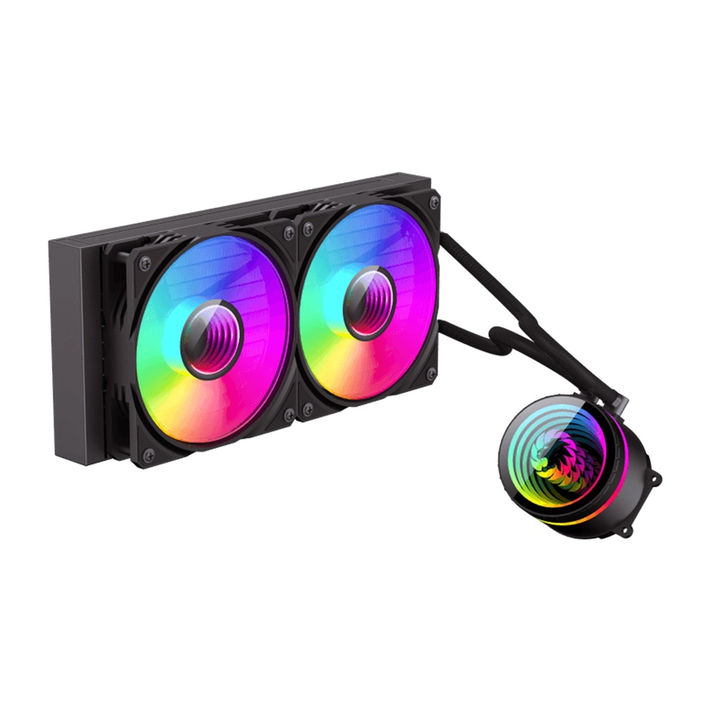 GameMax IceBurg 240MM ARGB CPU Liquid Cooler - Black