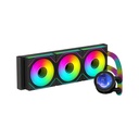 Gameon Kraken Series 360 high Performance Bearing, LCD Screen, RGB Lightning 360mm Liquid CPU Cooler - Black