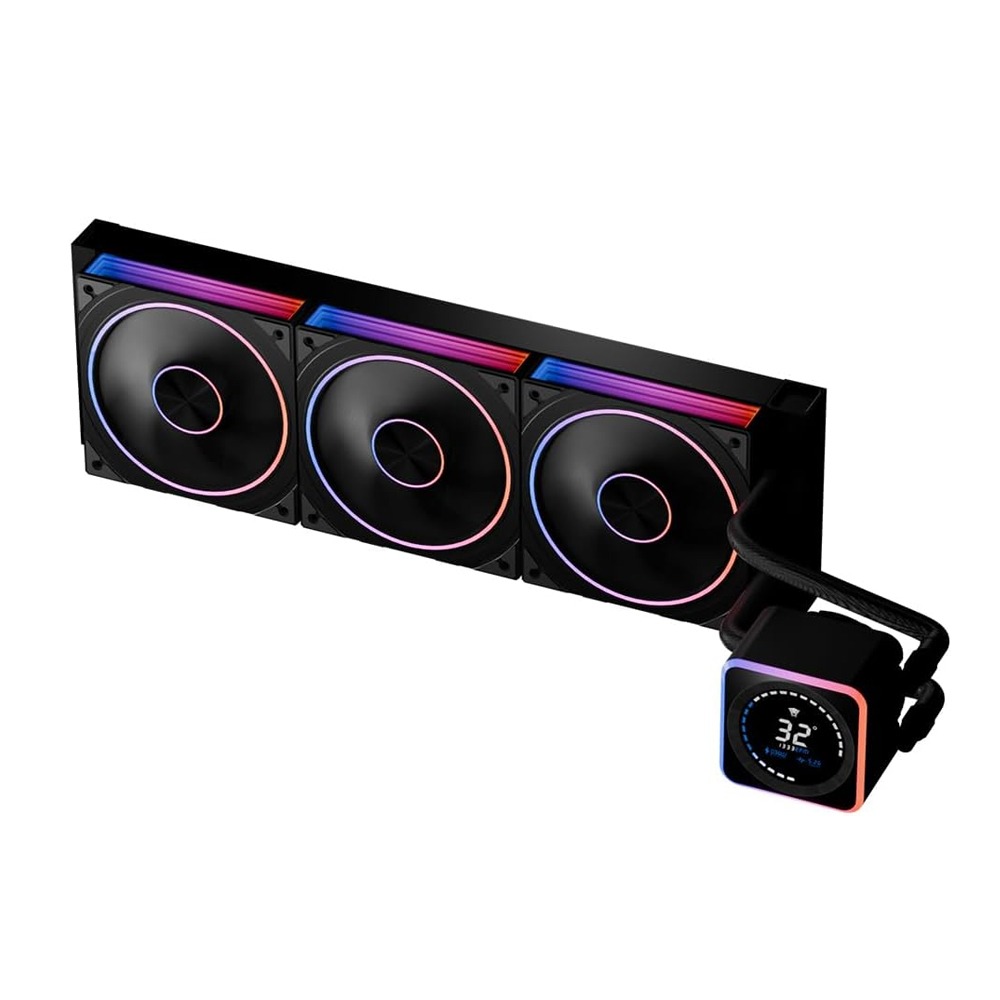 [NS030841] Jungle Leopard Astrabeat 360 Digital ARGB Liquid CPU Cooler, 360mm Radiator, Water-Cooling, AMD & Intel Compatible – Black