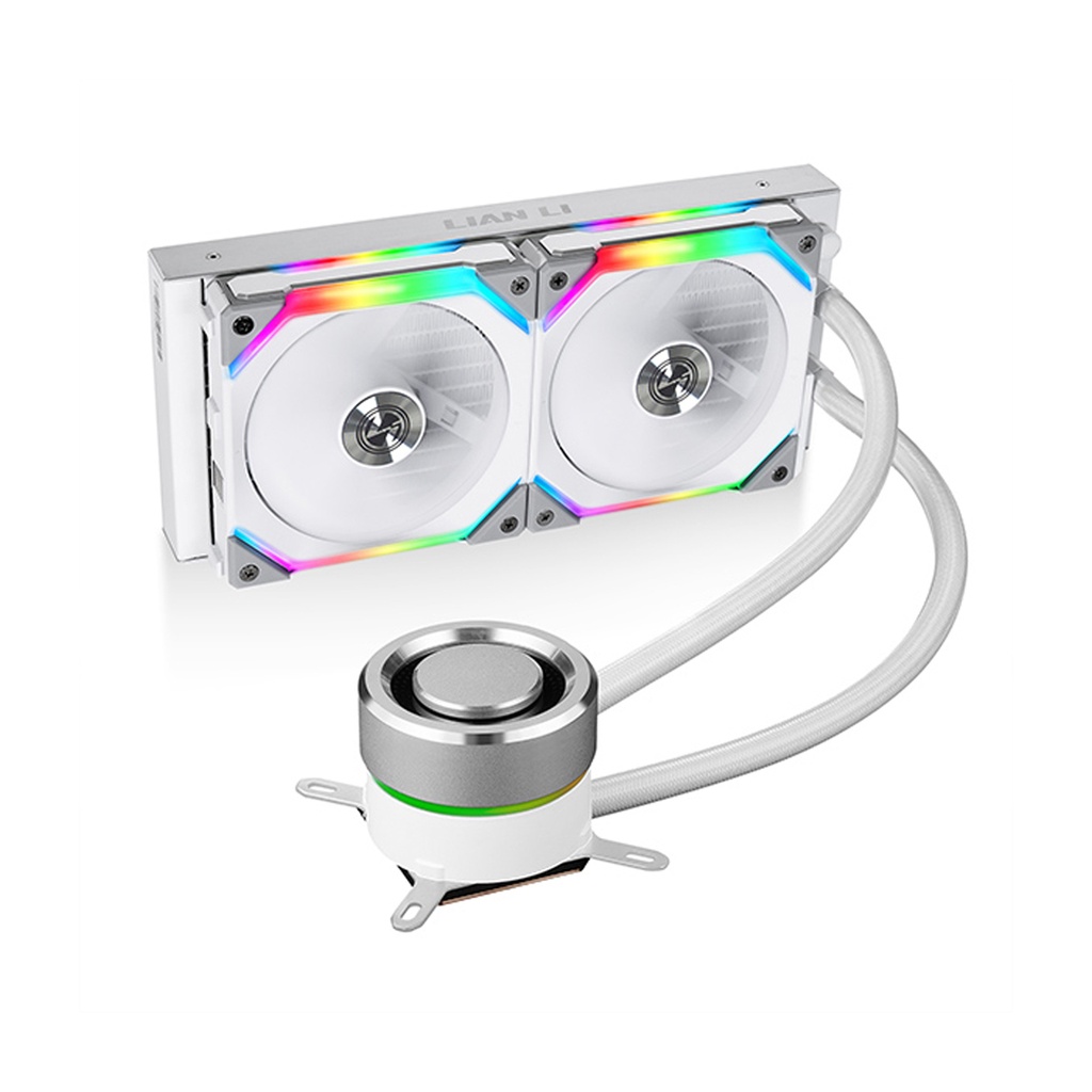 [NS007269] LIAN LI GALAHAD AIO 240 RGB All-in-One UNI FAN SL120 Edition CPU Liquid Cooler - White