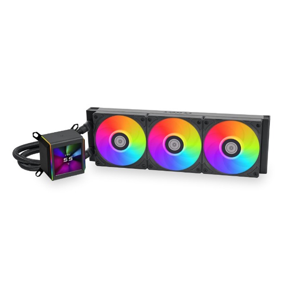 [NS016323] LIAN LI Galahad II LCD 360 ARGB All-in-One CPU Liquid Cooler- Black