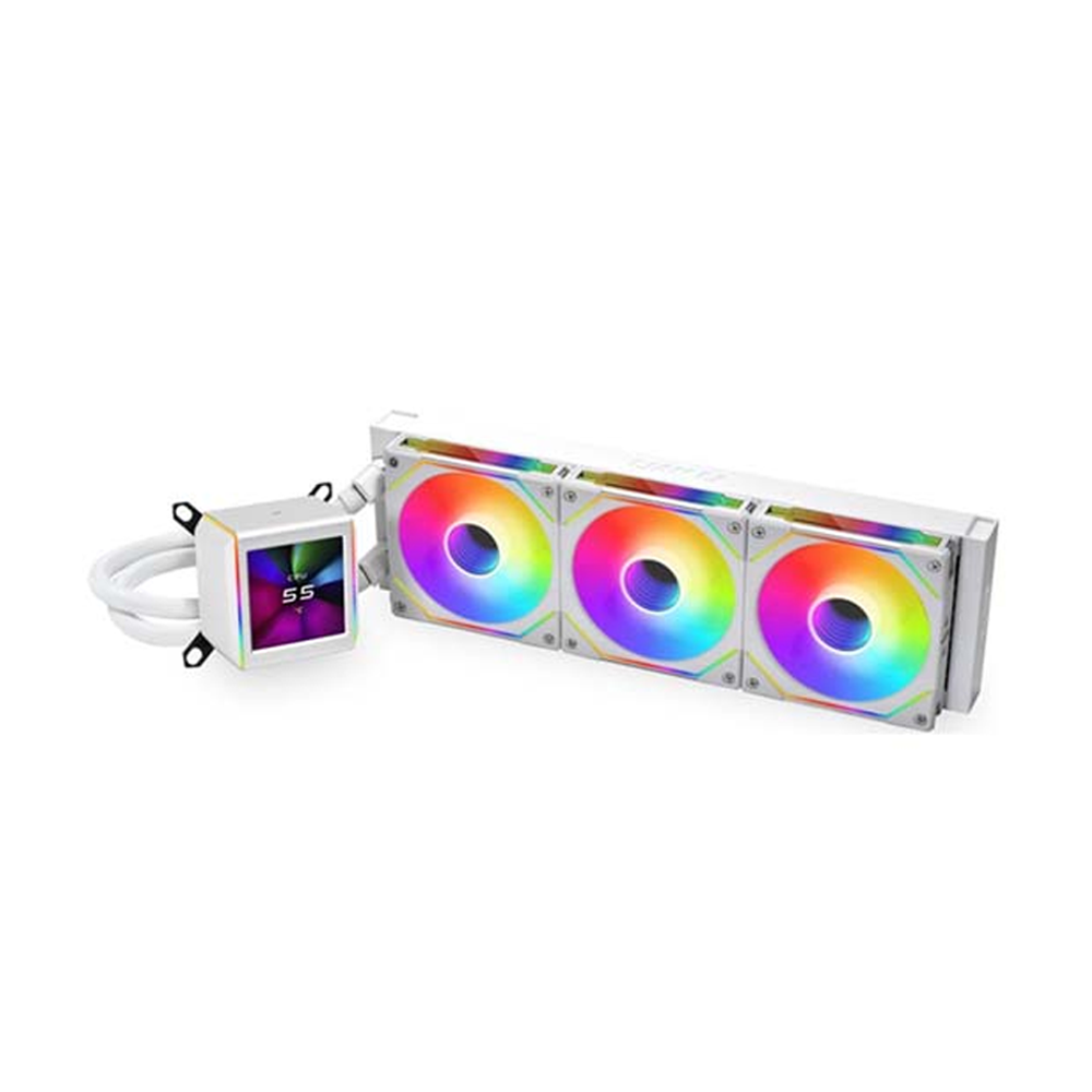 LIAN LI Galahad II LCD SL-INF 360 ARGB All-in-One CPU Liquid Cooler - White