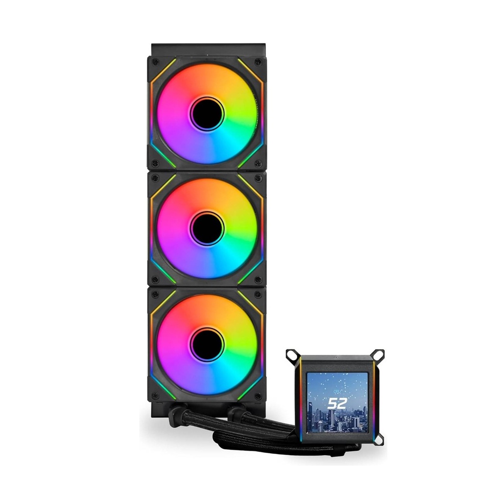 [NS030519] Lian Li Galahad II LCD Sl-Inf 360mm ARGB Liquid CPU Cooler With 2.88" IPS LCD Screen - Black