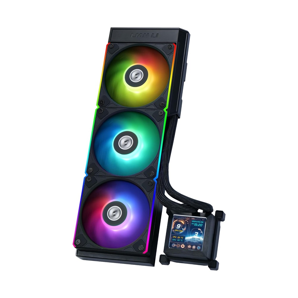 [NS027918] LIAN LI Hydro-Shift LCD 360R All-In-One 360MM CPU Liquid Cooler - Black