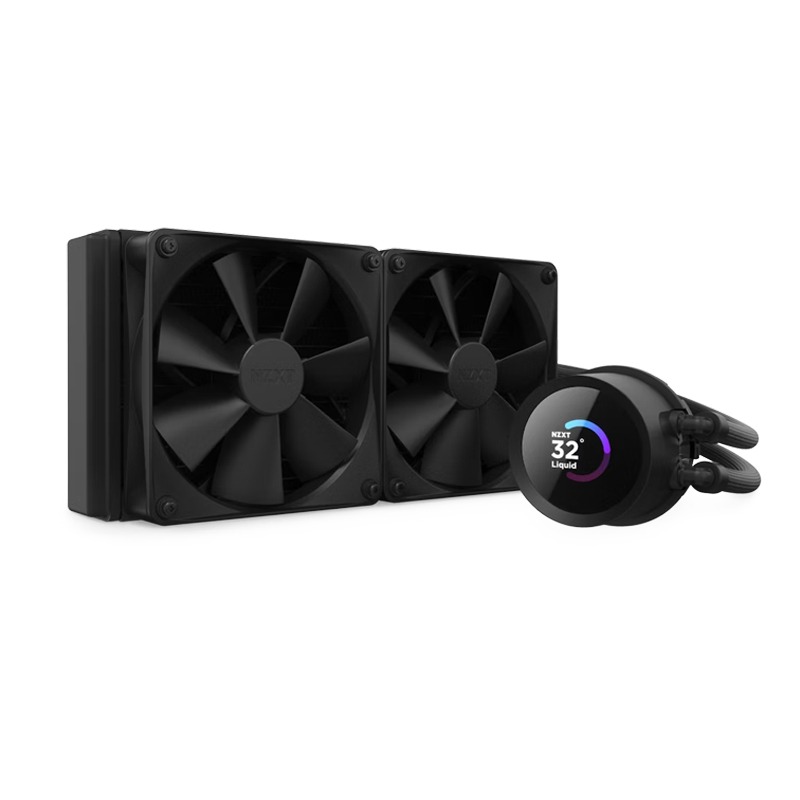 NZXT Kraken 240mm Liquid Cooler With LCD Display - Black