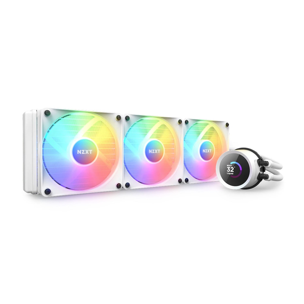 [NS011249] NZXT Kraken 360 RGB 360mm Liquid Cooler With LCD Display - White