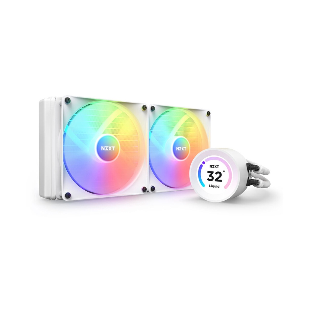 [NS011244] NZXT Kraken Elite 240 RGB 240mm Liquid Cooler With LCD Display - White