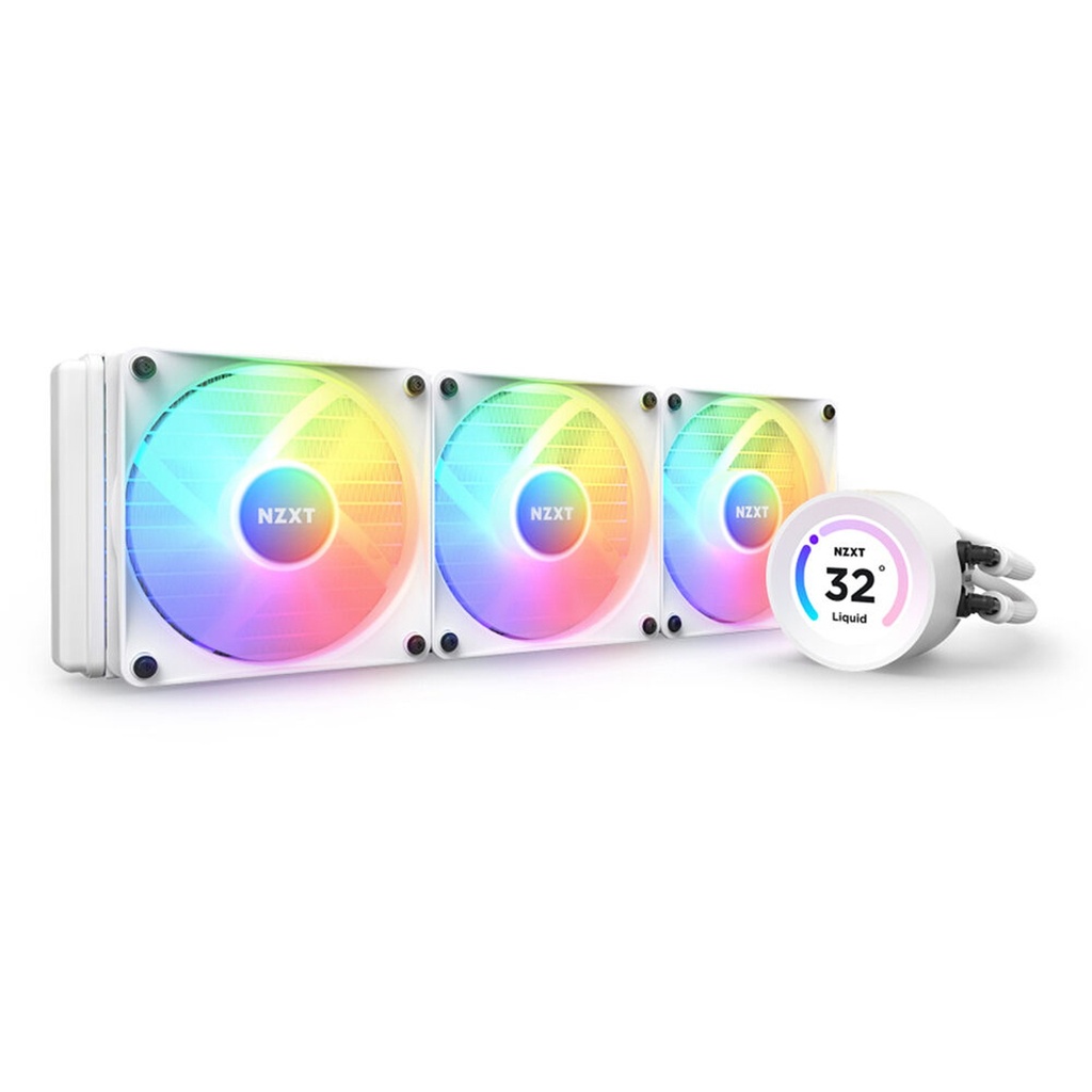 [NS011153] NZXT Kraken Elite 360 RGB 360mm Liquid Cooler With LCD Display - White