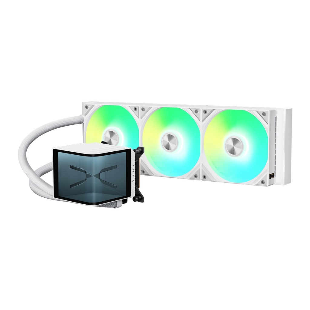 [NS030296] Tryx Panorama 2K 6.5" 60Hz 360MM Liquid Cooler With Curved Amoled Display - White