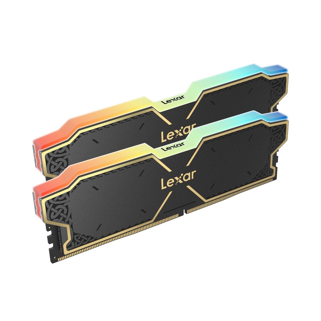 [NS030902] Lexar Thor RGB 32GB (2x16GB) DDR5 6000MHz CL38 Memory Kit - Black