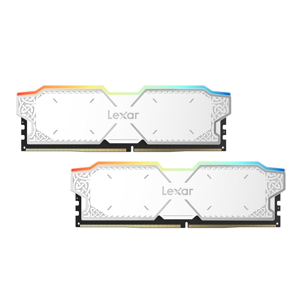 Lexar Thor RGB 32GB (2x16GB) DDR5 6000MHz CL38 Memory Kit - White