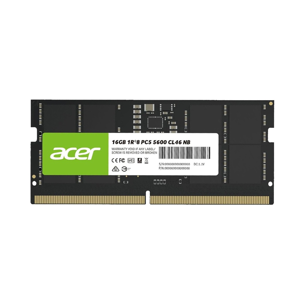 Acer 16GB DDR5 5600MHz CL46 Laptop Memory