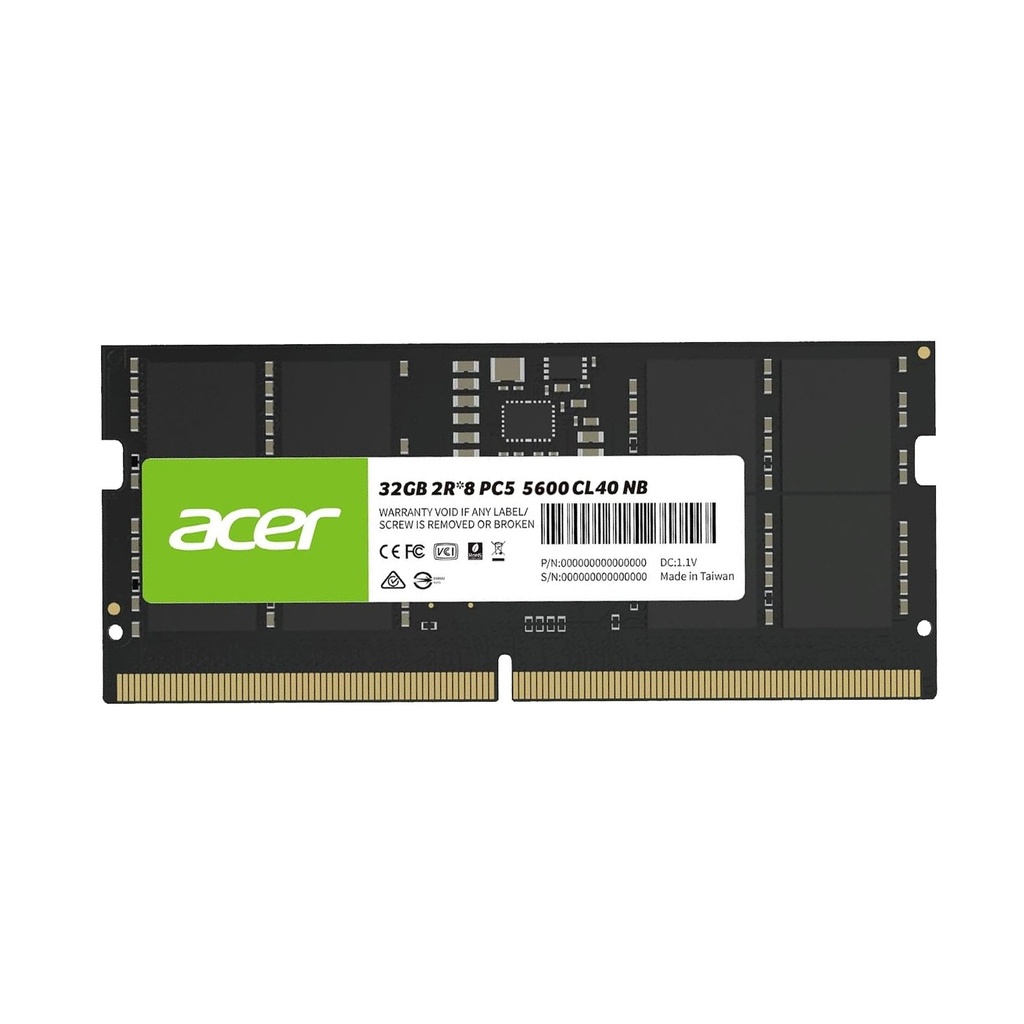 Acer 32GB DDR5 5600MHz CL46 Laptop Memory