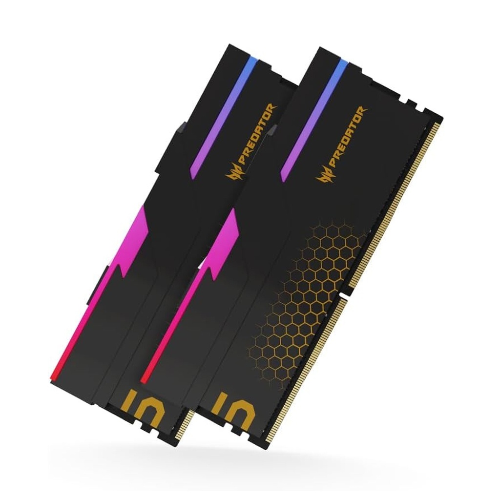 Acer Predator Vesta II RGB 48GB (2x24GB) DDR5 6000MHz CL28 Desktop Memory Kit - Black