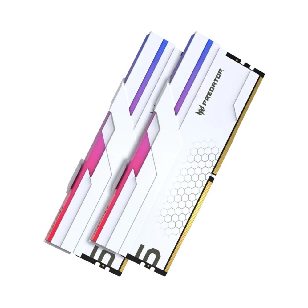 [NS031933] Acer Predator Vesta II RGB 48GB (2x24GB) DDR5 6000MHz CL28 Desktop Memory Kit - White
