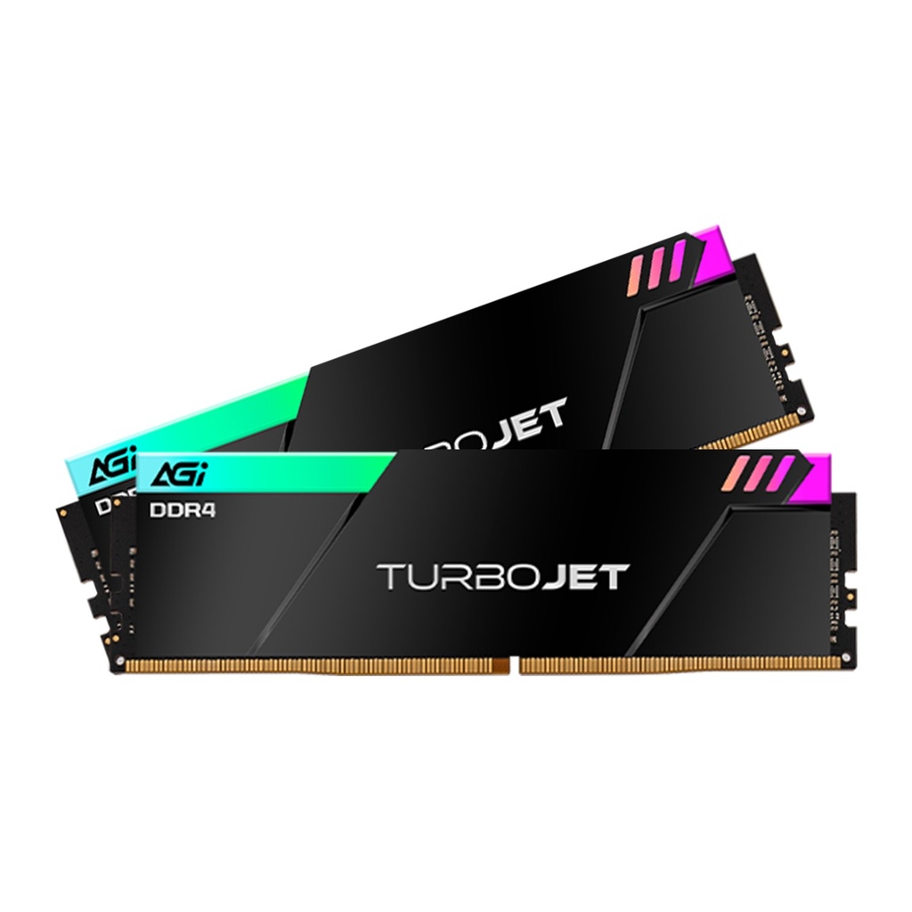 AGi UD848 TURBOJET RGB 16GB (2x8GB) DDR4 3600MHz CL18 Memory Kit - Black