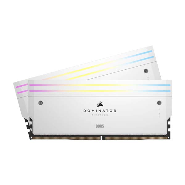 Corsair DOMINATOR TITANIUM RGB DDR5 - 32GB (2x16GB) 6000MT/s CL30 Memory Kit - White