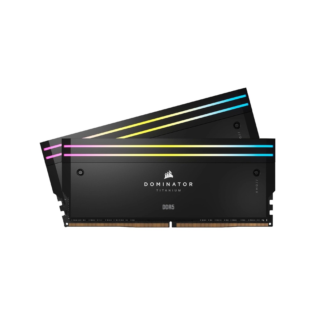 Corsair Dominator Titanium RGB DDR5 - 64GB (2x32GB) 6400MT/s CL32 Memory Kit - Black