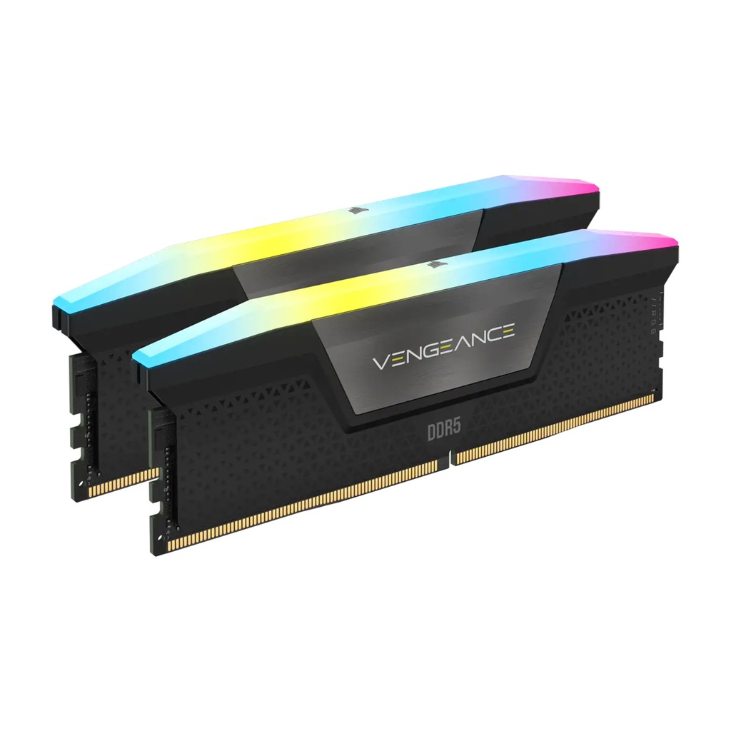 Corsair Vengeance RGB 64GB (2x32GB) DDR5 6000MHz CL30 Memory Kit - Black